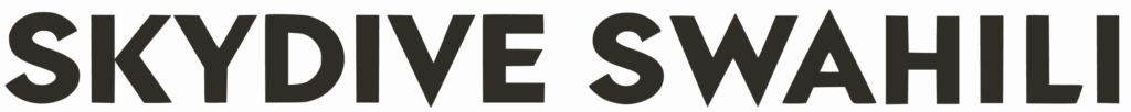 Skydive Swahili logo black